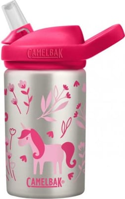 CamelBak Eddy Water Bottle - Kids, Unicorn & Blooms, 14oz, 2305104040