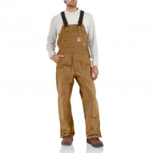 Carhartt Flame-Resistant Duck Bib Overall, Carhartt Brown, 36/28, 101627-211-28-36