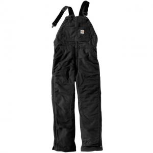 Carhartt Flame-Resistant Duck Bib Overall, Black, 46/28, 101627-001-28-46