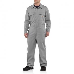 Carhartt Flame-Resistant Traditional Twill Coverall, Gray, 34/Short, 101017-033-SHT-34