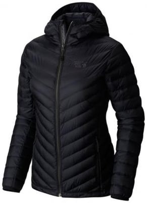 Mountain Hardwear Micro Ratio Hooded Down Jacket, Black, XL, 1677081090-XL
