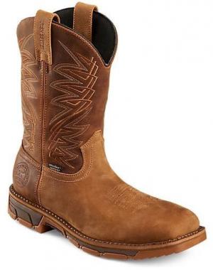 Irish Setter Marshall 83912 Boot, 11 Inch Pull, On, Steel Toe, Waterproof, EH Sole, Tan, 9.5 Medium 83912D 095