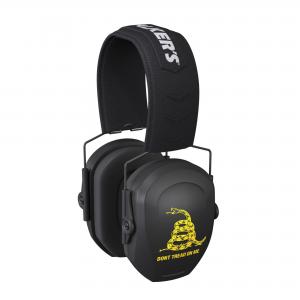Walker's Razor Slim Passive Safety Ear Muffs (Black, Don't Tread On Me) GWP-RSMPAS-BK-DTOM