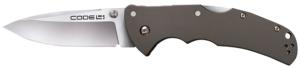 Cold Steel CS58PSZ Code 4 3.50 Folding Spear Point Plain Satin S35VN Blade, 5