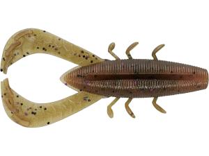 Yamamoto Nuki Bug Craw Bait - 3-1/2in, 6ct - Green Pumpkin Amber Laminate 
