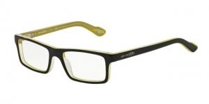 Arnette LO-FI AN7060 Eyeglass Frames 1139-49 - Black/Yellow/Clear