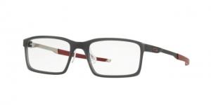 Oakley Steel Line S OX8097 Single Vision Prescription Eyeglasses 809702-52 - Matte Black Ink Frame