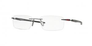 Oakley GAUGE 3.1 OX5126 Single Vision Prescription Eyeglasses 512604-54 - Polished Black Frame, Clear Lenses