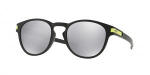 Oakley Latch OO9265 Sunglasses 926521-53 - Matte Black Frame, Chrome Iridium Lenses