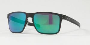 Oakley OO4123 Sunglasses 412304-55 - Matte Black Frame, Jade Iridium Lenses