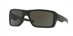 Oakley DOUBLE EDGE OO9380 Sunglasses 938001-66 - Matte Black Frame, Dark Grey Lenses OO938093800166