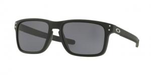 Oakley HOLBROOK MIX OO9384 Sunglasses 938401-57 - Matte Black Frame, Grey Lenses