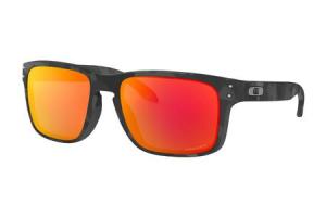 OAKLEY Holbrook Sunglasses with Black Camo Frame and Prizm Ruby Lenses 888392326911