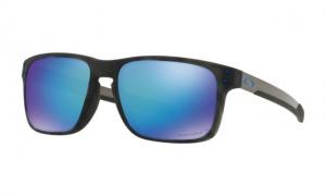 Oakley HOLBROOK MIX A OO9385 Sunglasses 938509-57 - Matte Black / Tortoise Frame, Prizm Sapphire Polarized Lenses