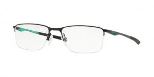 Oakley Socket 5.5 OX3218 Eyeglass Frames 321805-52 - Satin Black/celeste Frame, Clear Lenses