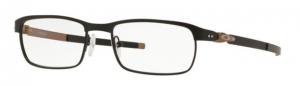 Oakley Tincup Eyeglass Frames 318405-50 - Satin Black Frame, Clear Lenses