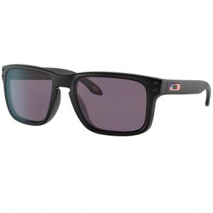 Oakley SI Holbrook Matte Black US Flag Logo w/PRIZM Grey Lenses OO9102-T755 OO9102-T755