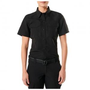 5.11 Tactical Fast-Tac Short Sleeve Shirt - Women's, Black, L, 61314-019-L
