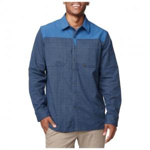 5.11 Tactical Ascension Long Sleeve Shirt, Ensign Blue Heather - 72496-790-2XL