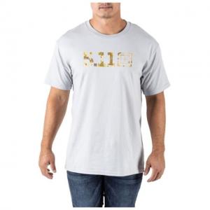 5.11 Tactical Legacy Camo Fill Short Sleeve Tee - Men's, Silver, Extra Large, 41195AAWF-040-XL