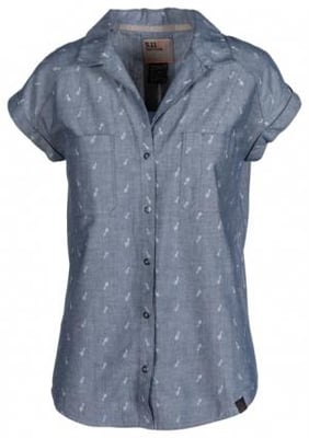 5.11 Tactical Cuff Key Short Sleeve Shirt - Women's, Chambray, Extra Large, 61319-634-XL