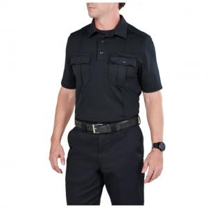 5.11 Tactical Class A Uniform Short Sleeve Polo, Midnight Navy - 41238-750-S-R