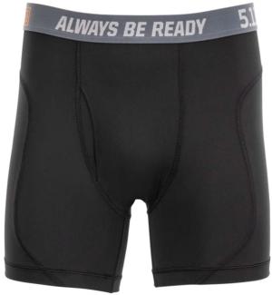 5.11 Tactical 6in Performance Boxer Brief 2.0 - Mens, Black, XL, 40186-019-XL