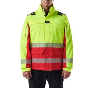 5.11 Tactical Responder Hi-Vis Parka 2.0 - Men's, Range Red, Extra Large, 48379-477-XL