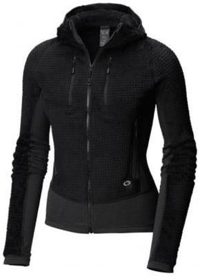 Mountain Hardwear Monkey Grid Hooded Jacket - Women's, Black, Extra Large, 1792951010-XL