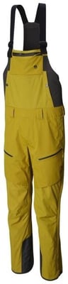 Mountain Hardwear FireFall Bib, Dark Citron, XL, Regular Inseam, 1756151358-XL-R