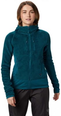 Mountain Hardwear Monkey Grid Hooded Jacket - Women's, Dive, Large, 1792951468-L