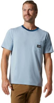Mountain Hardwear Wander Pass S/S Top - Men's, Blue Chambray E, Large, 1982441453-L