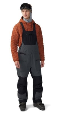 Mountain Hardwear First Tracks Bib - Men's, Volcanic, Large/Regular, 2043361007-VB-L-R 2043361007Volcanic,BlackLR