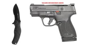 Smith & Wesson M&P SHIELD PLUS OR W/NIGHT SIGHTS (ASSISTED KNIFE BUNDLE) 13534