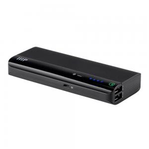 Monoprice Select Plus Portable Charger Power Bank (10,400mAh, 2-port, Black)