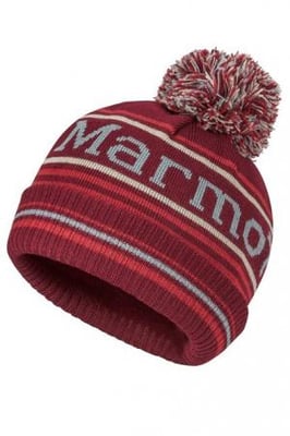 Marmot Retro Pom Hat - Boys, Madder Red, OS, 17990-6875-ONE