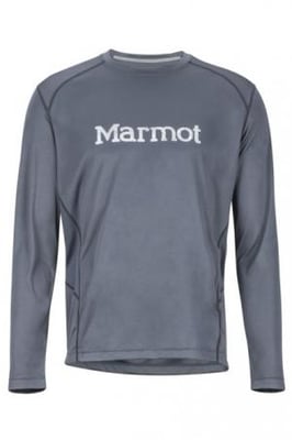 Marmot Windridge with Graphic Long Sleeve - Men's, Steel Onyx/Grey Storm, Extra Large, 54310-1543-XL