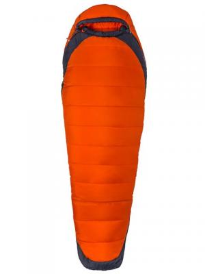Marmot Trestles Elite Eco 0 Sleeping Bag, Orange Haze/Dark Steel, Long, Left Zip, 39640-9454-LZ