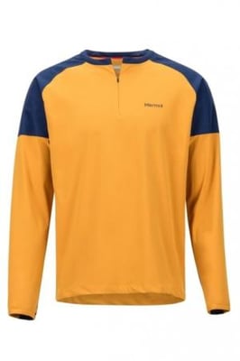 Marmot Bowery Long Sleeve - Men's, Aztec Gold/Arctic Navy, Small, 42260-9451-S