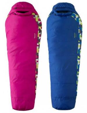 Marmot Trestles 30 Sleeping Bag - Kid's, Pond Green/Double Mint, Reg 5ft / Left Zip, 38470-3099-LZ 384703099LZ