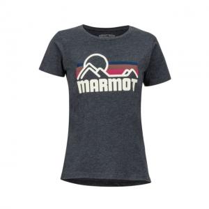 Marmot Coastal Tee SS - Women's, Charcoal Heather, Extra Small, 47120-1204-XS