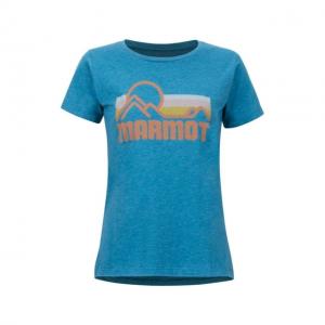 Marmot Coastal Tee SS - Women's, Late Night Heather, Small, 47120-3708-S