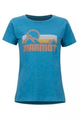 Marmot Coastal Tee SS - Women's, Late Night Heather, Medium, 47120-3708-M