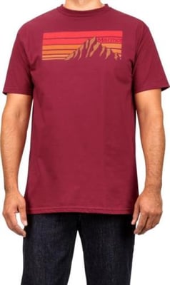 Marmot Organic Short Sleeve T-Shirt Norse - Mens, Burgundy, Medium, 900995-6995-M