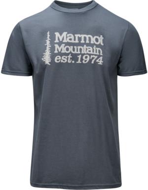 Marmot Organic Short Sleeve T-Shirt 74 - Mens, Charcoal, Medium, 900996-034-M