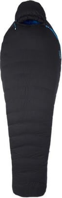 Marmot Paiju 10 Sleeping Bag, Black/Clear Blue, Regular, Left Zip, 37910-571-LZ