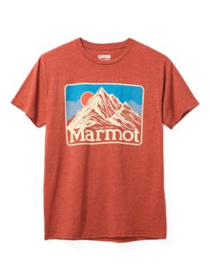 Marmot Mountain Peaks Short Sleeve Shirt - Mens, Picante Heather, Medium, 33390-7380-M