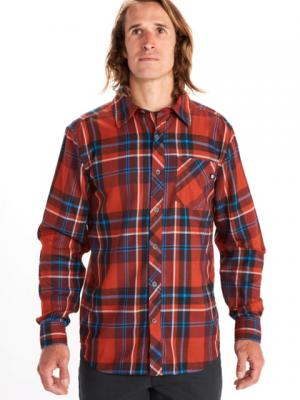 Marmot Anderson Lightweight Flannel - Men's, Burgundy, Small, 44520-6995-S