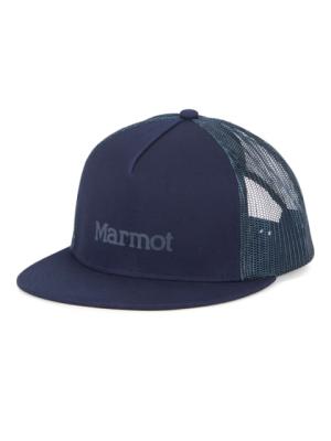 Marmot Logo Trucker Cap - Mens, Arctic Navy, 17430-2975-ONE