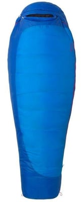 Marmot Trestles 15 Sleeping Bag Synthetic - Womens Regular, Left, French Blue/Harbor Blue, 23610-3822-LZ